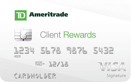 TD Ameritrade Client Rewards Visa